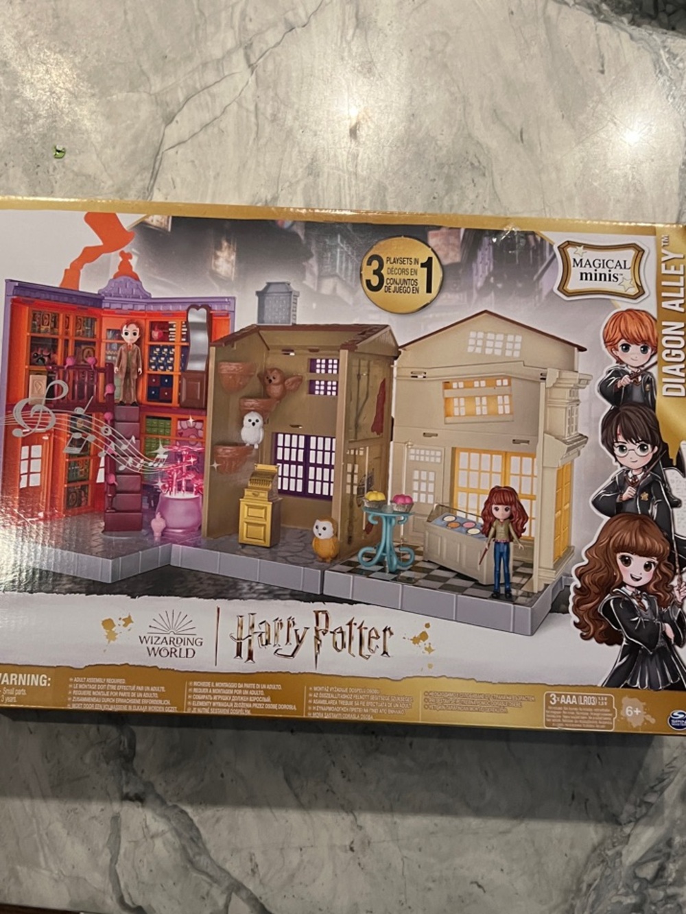 Harry Potter Diagon Alley Magical Minis Playset - Gold & Brown